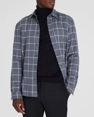 Windowpane Lightweight Flannel Shirt