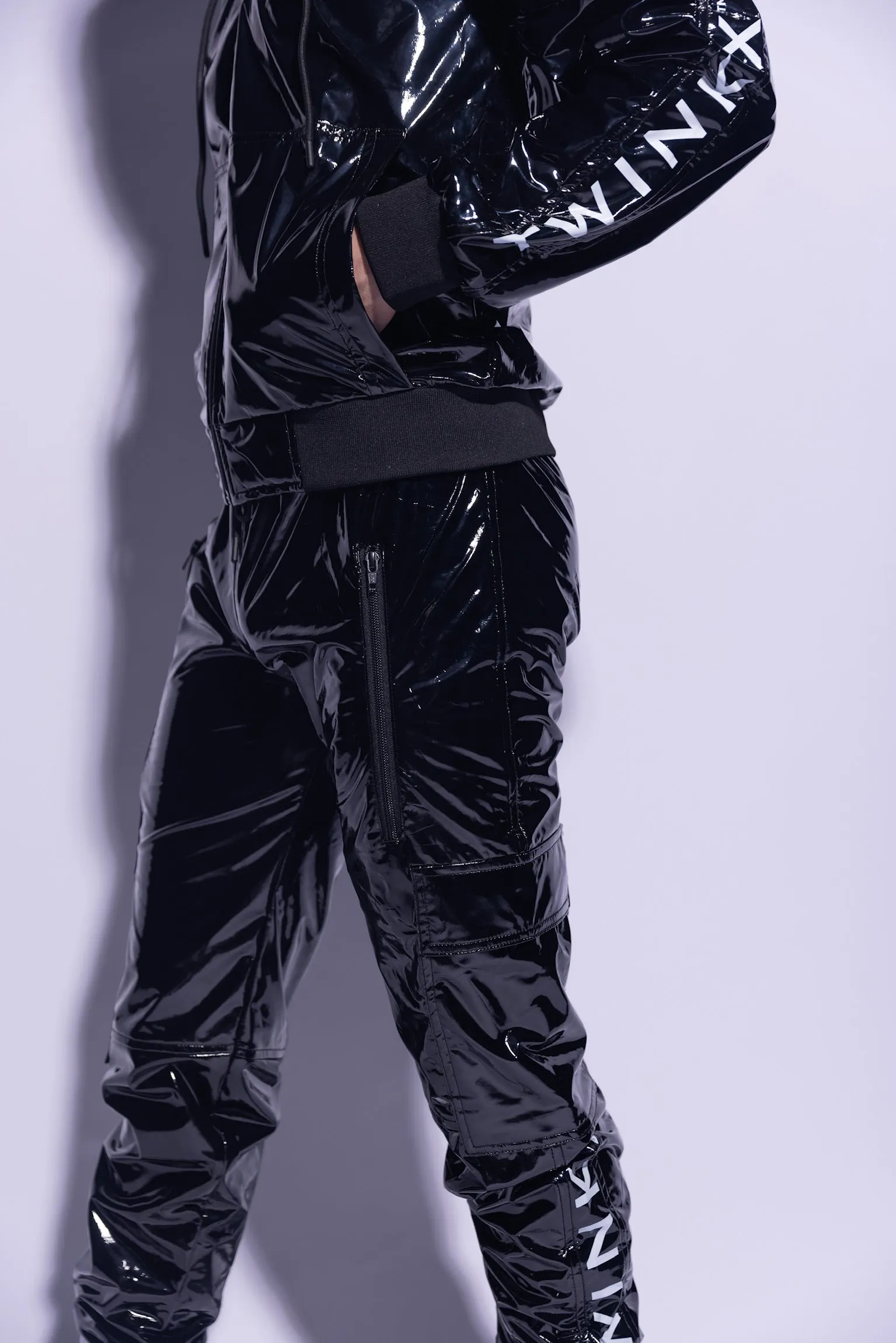 Y2050 pants I black/black I PVC